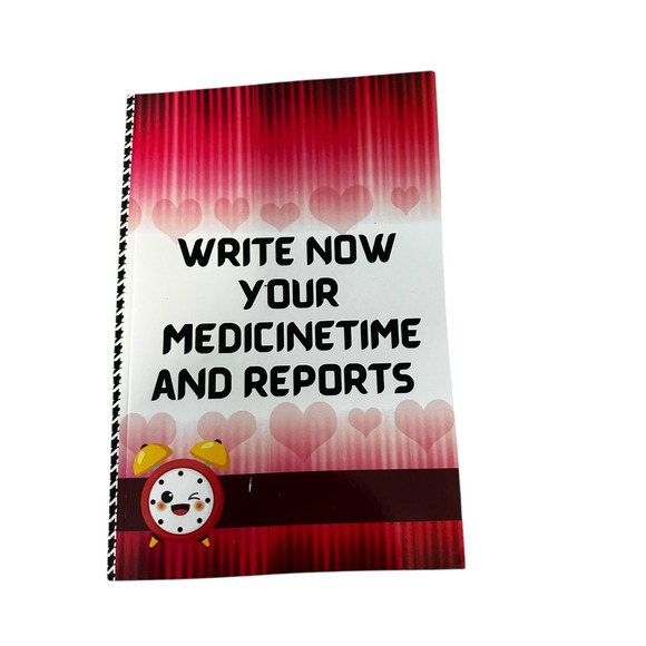 Medicine Time and Reports Journal Daily Medication Tracker Health Log‎ Book - Picture 1 of 5